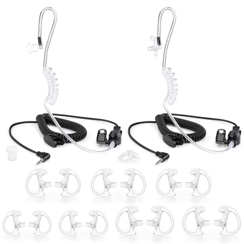 Auriculares de vigilancia zeadio de 2,5 mm con tubo acústico para radios y smartphones