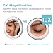 Beauty Espejo de Maquillaje con Aumento de 10 aumentos con luz de...