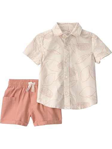 Little Planet by Carter's Boy 2-piece Shorts Set made with Organic Cotton, Citrus Summer, 5T