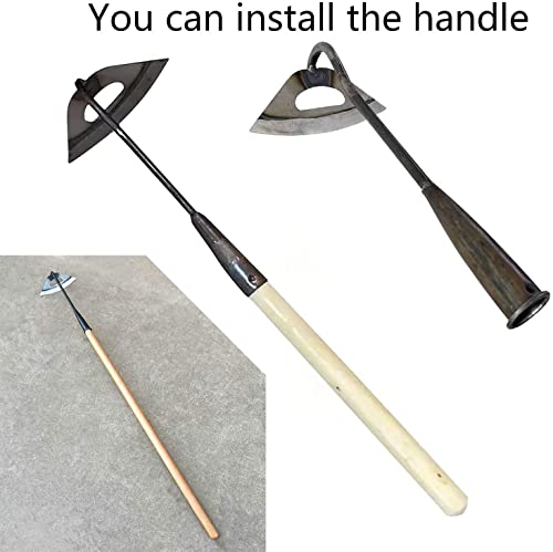 2Pcs Gardening Tools Hollow Hoe, All-Steel Hardened Hollow Hoe, Sharp Durable Garden Weeding Tools, Hoe Garden Tool Hand Shovel Weed Puller For Backyard Loosening Farm Planting Weeding ( Long Handle) #TOP2