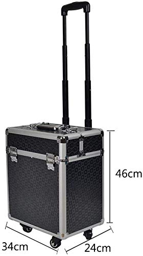 BYCDD Trolley Kosmetikkoffer Schminkkoffer, Multikoffer Etagenkoffer mit 360° Rollen Abnehmbar Make-up Koffer Taschen… – Bild 7