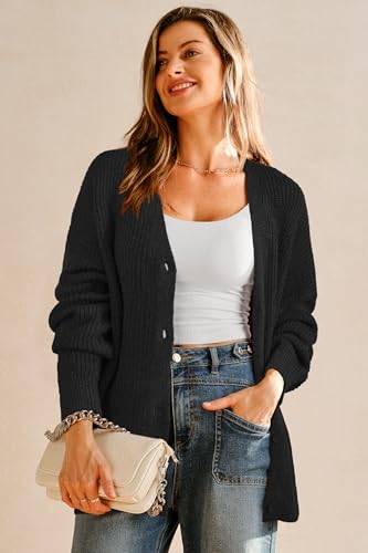 Arach&Cloz Women's Mohair Wool Blend Fall Chunky Business Cardigan Sweaters 20252