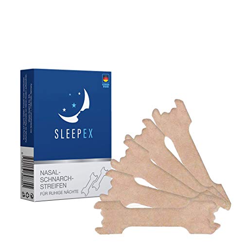 SLEEPEX Nasenpflaster 2021 Version Premium - BPA frei hilft gegen Schnarchen - Anti Schnarch Mittel oder beim Sport - besser atmen und besser schlafen, 30 Stück Sparpaket, 30g