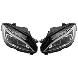 Front LED Headlight Assembly FOR 2015-2018 for Mercedes Benz C-Class W205 C300 C400 Luxury 4Matic/Sport 4Matic NON-Base/AMG Models ,Left/Right Headlamp,Direct Replacement (Driving Side+Passenger Side)