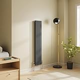  NRG Radiateur de salle de bain traditionnel en fonte Anthracite 1500 mm