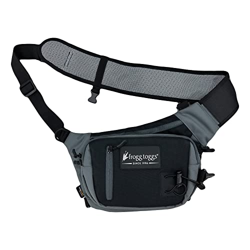 FROGG TOGGS Flats Sling Pack, Easy Hands-Free Tackle Storage Bag with Built-in Rod Support