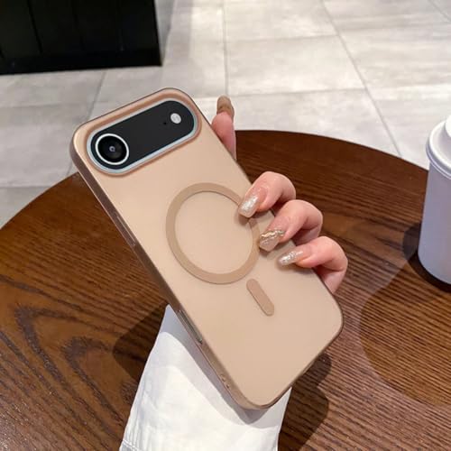 Coque magnétique translucide iPhone 13 Pro fine or anti choc chargeur induction