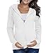 Pregnant Women's Full Zip Hoodie Jackets - Loose Full Zip Long Sleeve Versatile 2026 Outdoor Sports Coat with Pockets