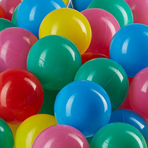 Relaxdays 100 balles boules tente de jeu Pop up intérieur, 10022471, Rouge – Image 6