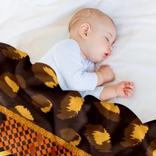 Couverture ethnique africaine 150x130 en microfibre pour lit et canapé - 7