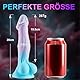 20cm Dog monster natur dildo mit Saugnapf, 15cm soft silikon Fantasy real penis dildo G-Punkt-P-Punkt-Stimulator, realistischer tier drachen pferde Analdildo Saugdildo sex spielzeug für Frauen Männer