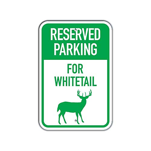 Whitetail reserved parking panneau pour organiser votre allée de chalet