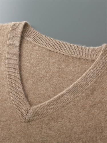 Men Wool Vests V-Neck Sleeveless Pullover Sweater Knit Casual Waistcoat3