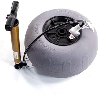 Challenger Mobility Beach Balloon Tires 11.8â€ x 7â€ for Soft Sand and Beach, Replacement Balloon Wheels for Beach Carts, Kayak Carts, and Beach Buggies, 2 Tires and Air Pump Included