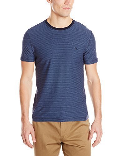 Original Penguin Men's Short-Sleeve Reverse Feeder-Stripe T-Shirt