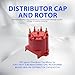 OXCANO 8406 Car Ignition Distributor Cap and Rotor Kit External Coil Compatible with Dodge B150 B1500 B250 B2500 B350 B3500 D150 Pickup D250 Pickup D350 Pickup Dakota Durango, Jeep Grand Cherokee