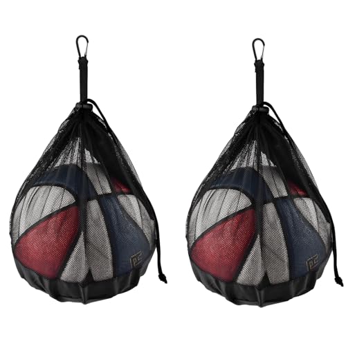 Brotou Ballsack 2er-Set Ballnetz mit Reißverschlusstasche