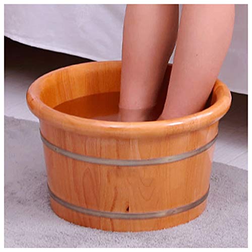 Barril de spa para pies madera MTFZD 15.75x15.75x10.24 in miniatura 4