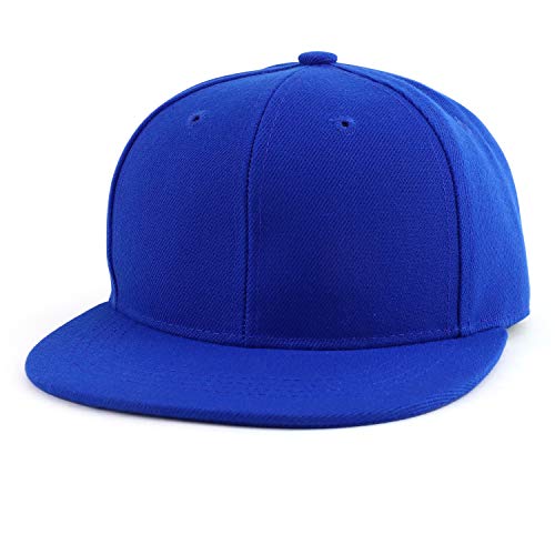 Image of Trendy Apparel Shop Infant to Youth Plain Structured Flatbill Snapback Cap