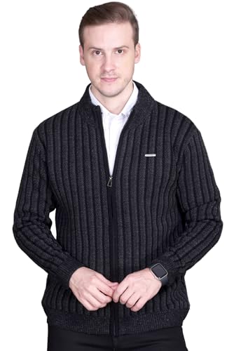 Image of GODFREY Full Sleeve Zipper Sweater for Man Winter Wear -Mens Woolen Sweaters Turtle Neck