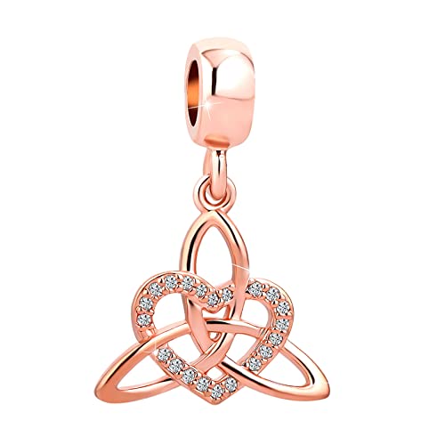 Abalorio de oro rosa celta ideal para personalizar tus pulseras Pandora diarias