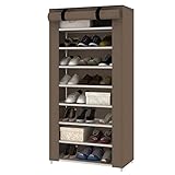 [page_title]-Mlu MultiWare Schuhregal Schuhständer Schuhablage Schuhschrank Schuhe Aufbewahrung 10 Ebenen Für 40 Paar Schwarz