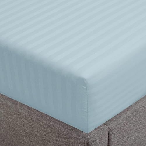 Feather & Stitch New York 1 Drap-Housse pour très Grand lit, 100% Coton avec Poche très Profonde de 45,7 cm, 500 Fils au Pouce carré, Tissage satiné Ultra...