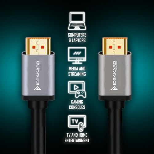 Image of Speed Series HDMI Cable 2.0 with Ethernet, 4k@60Hz, 2160P, Ultra 3D UHD Resolution, 48 GBPS Transmission Ultra High Speed,Dolby DTS, ARC,Male-to-Male,Compatible with all HDMI-Enabled Devices