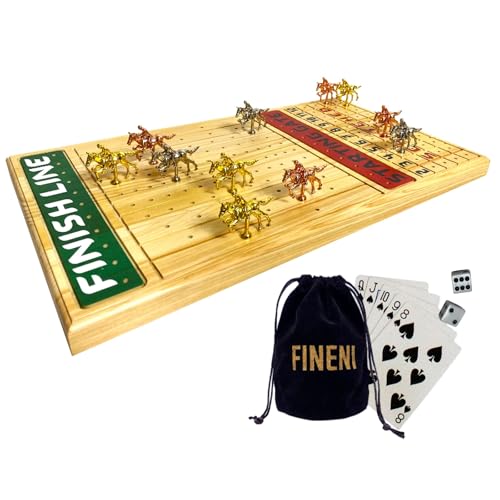 FINENI Horse Racing Game for Adults With 11 Luxurious Metal