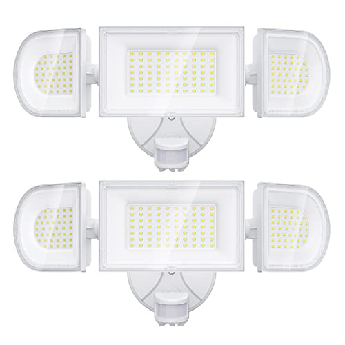 iMaihom 2 Pack 100W Motion Sensor Lights, LED Security Light 9000LM Super Bright Flood Lights Outdoor, 6500K IP65 Security Motion Light, 3 Head Adjustable Motion Flood Lights Outdoor for Yard Garage iMaihom 2 Pack 100W Motion Sensor Lights, LED Security Light 9000LM Super Bright Flood Lights Outdoor, 6500K IP65 Security Motion Light, 3 Head Adjustable Motion Flood Lights Outdoor for Yard Garage