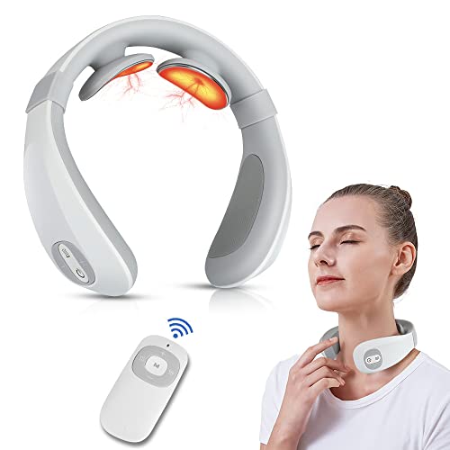 Neck massager, electric massage for neck, shoulder relaxation, Intelligent Neck Massager with 6 Modes 15 levels with heating function Suitable for home, car, office for Women Men Gift Cover