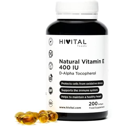 Hivital Foods Vitamina E Natural 400 UI 200 perlas Cover