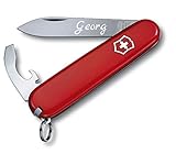 3Dglas Taschenmesser mit Gravur | original Victorinox | graviert mit Namen oder Initialen (Bantam)