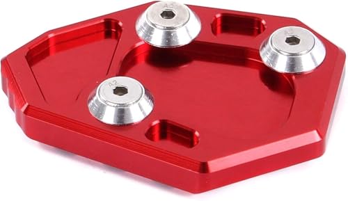 Support latérale moto BMW S1000RR plaque agrandissement rouge