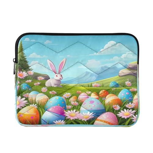 Funda para portátil 13-14 pulgadas con diseño de huevos de Pascua miniatura 1