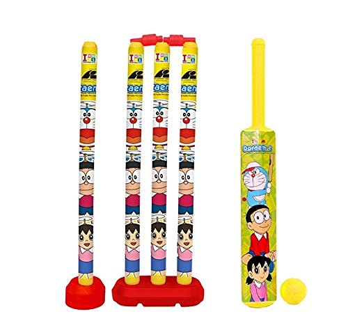 LAEMENOZ Cricket Set with Stump and Ball Kit 5 Year Old Kids Boys (Cricket Set) (Doraeman) (B09KZR7F3W) Amazon Price History, Amazon Price Tracker