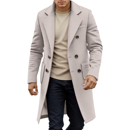 Dettagli: con una tasca sul petto, tasche laterali con patta e un elegante abbottonatura, il cappotto è classico e funzionale