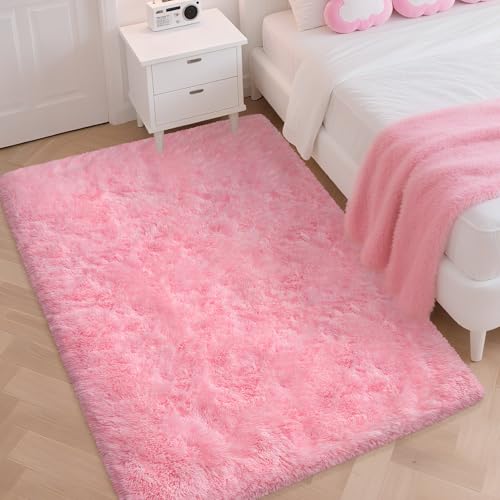 Tapete rosa suave 121x91 cm para dormitorio miniatura 4