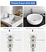 MENATT Bathroom Basin Sink U Shape Stopper Complete Set, Adjustable Height 1-1/4 Bottle Trap Basin Sink Waste Drain P Trap Set with Overflow, Brushed Nickel