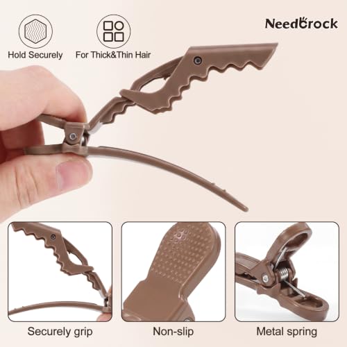 Needbrock 25 Pcs 4.5 In Alligator Hair Clips for Styling Sectioning Salon — view 3