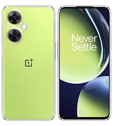 Image of Soft Silicone TPU Back Cover Compatible with OnePlus Nord CE 3 Lite 5G / 1+Nord CE3 Lite, Clear
