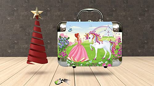 Unicorn Jewelry Box For Girls,Two Unicorn Gifts For Girls - Princess Unicorn Jewelry Box & Unicorn Pendant, Childrens Jewelry Boxes For Girls, Great For Girls Unicorn Gifts (Princess With Unicorn) #TOP5