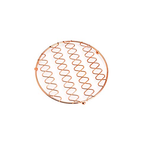 DESCANSO P/PANELA DE FERRO CROMADO ROSÉ 20x20x1cm