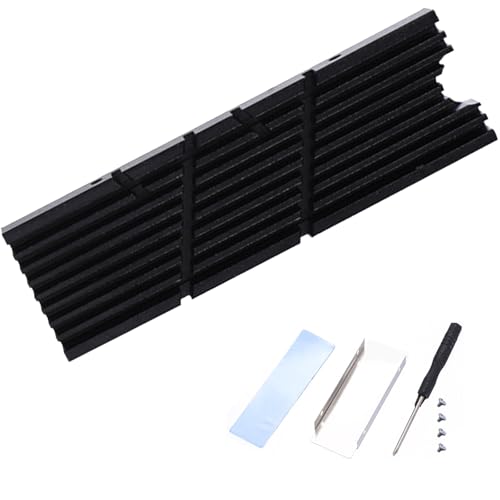 Slimbly 2280 NVME Reale DISPOTTO CARME Disk DISCIFICATORE ALLUMINUM Alluminio con Pad TERMALLI per Installazione del Gamers Migliore MIGLIE