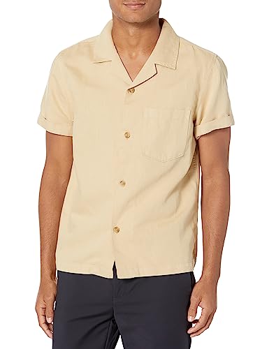 Chemise à bouton homme AG Adriano Goldschmied Foster en coton bleu marine