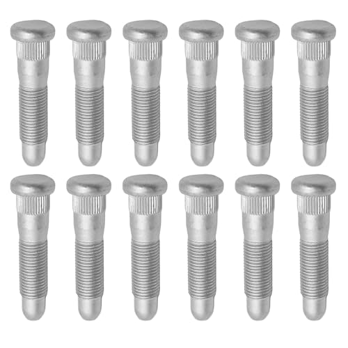 CADUFUELLY 12 Pcs M14x1.5 Front or Rear Wheel Lug Stud Replacement for Chevrolet Silverado Tahoe Express GMC Sierra Yukon Cadillac Hummer 10-428, 11588810, 15037207, 15112380, 15718996