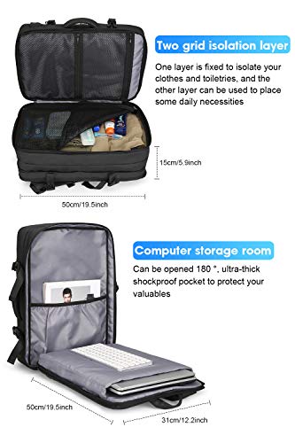 Mark-Ryden-40L-Carry-on-Travel-Backpack-underseat-Flight-bag-fit-173-Laptop