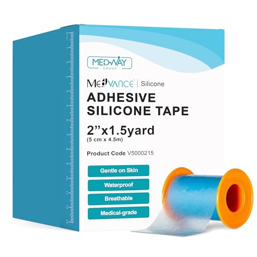 Image of MedVance Silicone Adhesive Medical Tape, Scar Sheet, 2 inch x1.5' (1 Pack)