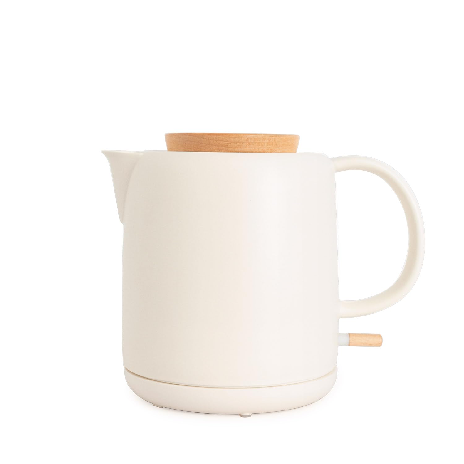 CREATE/KETTLE CERAMIC/Bollitore elettrico in ceramica bianco sporco/Corpo in ceramica, riscalda in 5 minuti, capacità di 1L, sistema di autospegnimento, 1200W