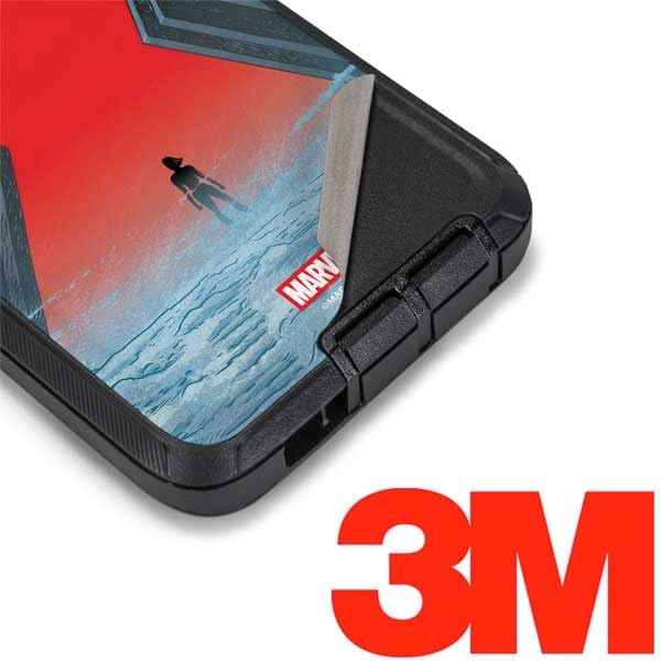 Skinit Decal Phone Skin Compatible with OtterBox Defender Galaxy S10 - Officially Licensed Marvel Black Widow No More Secrets Design